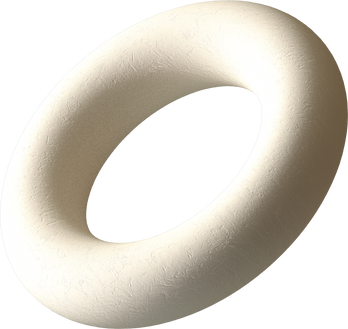 Russian 3D Avant Garde Shapes Torus